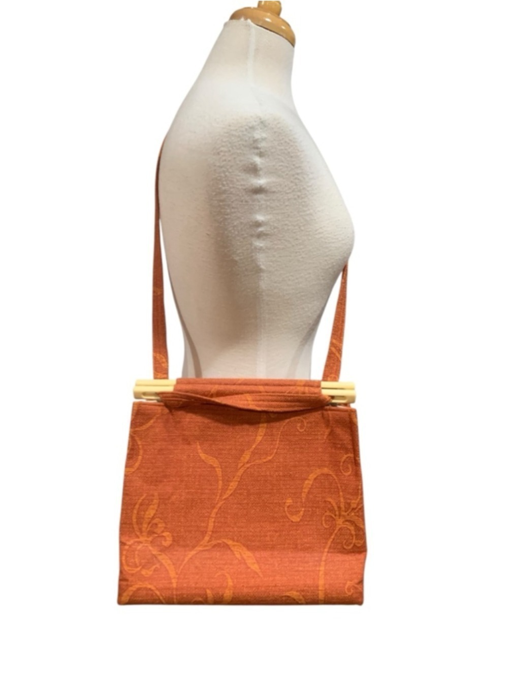 Women's Toby Weston Orange Floral Shoulder/crossbody Bag One Size